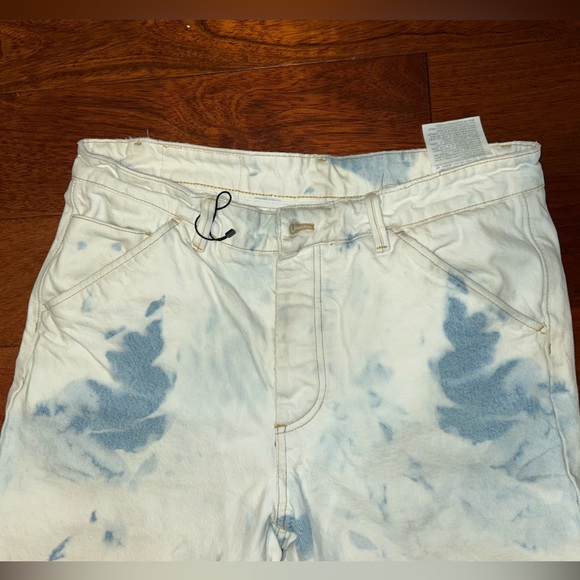 White & Blue Tie Dye Jeans - Picture 2 of 10